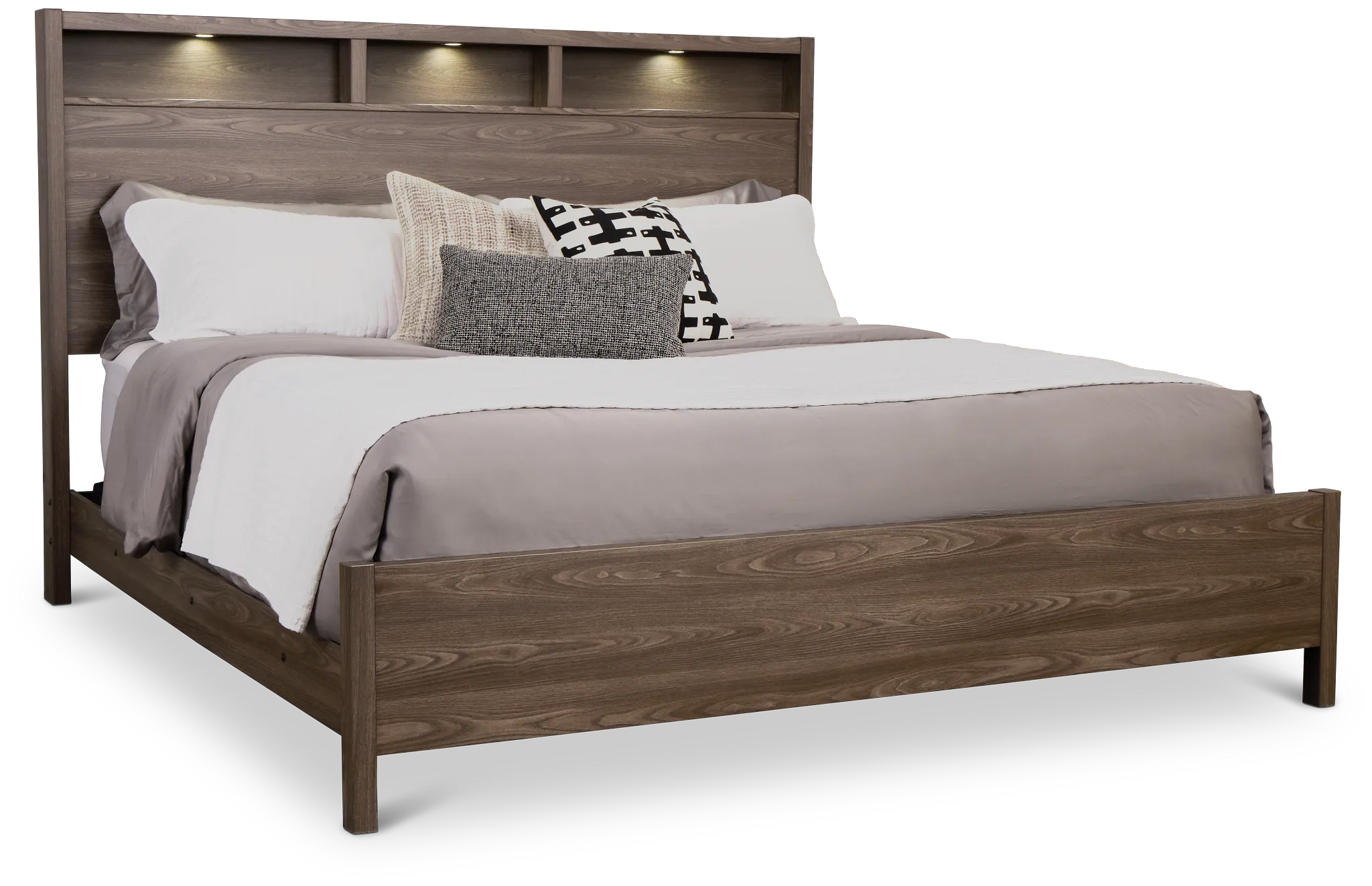 Warren Gray Panel Bed