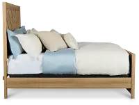 Delray Light Tone Panel Bed