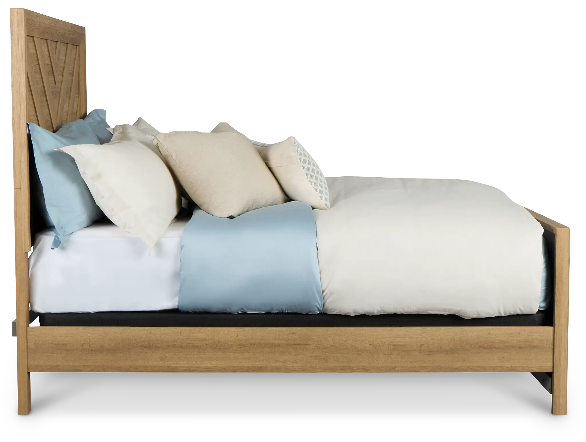 Delray Light Tone Panel Bed Delray Light Tone Panel Bed