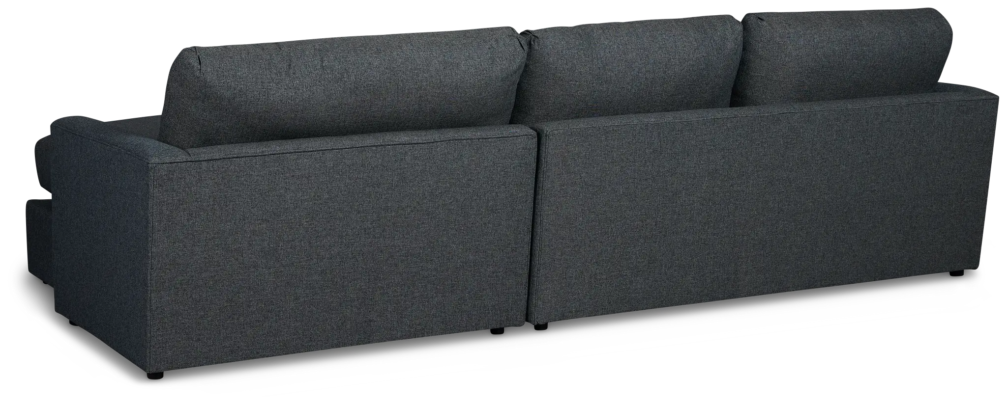 Noah Dark Gray Fabric Small Right Chaise Sectional Noah Dark Gray Fabric Small Right Chaise Sectional