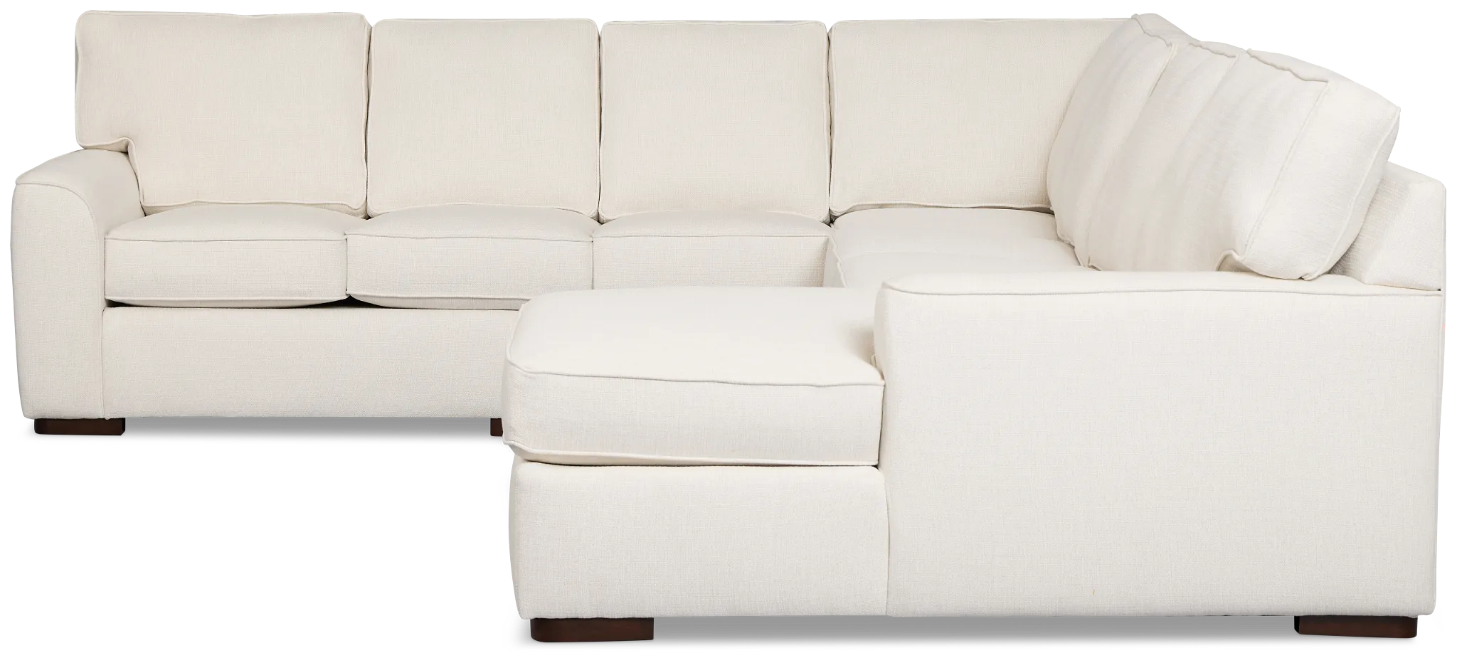Sinclair Light Beige Fabric Large Right Chaise Sectional