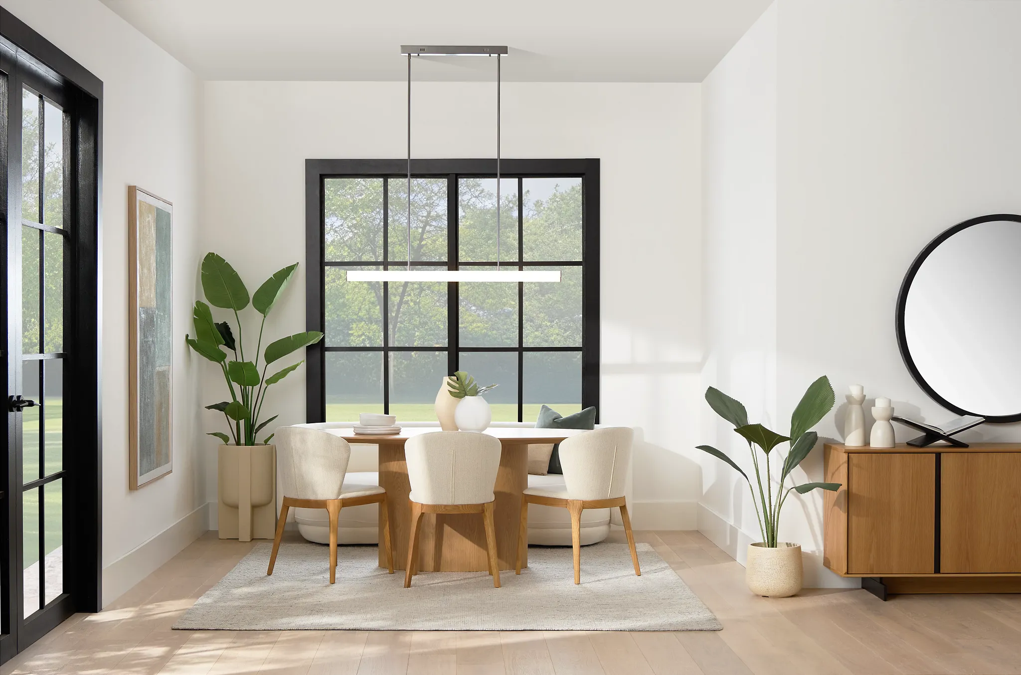 Nomad Light Tone 78" Oval Table