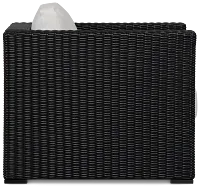 Montecito Black Chair With Light Beige Cushions