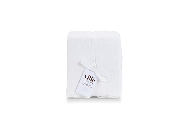 Cardaff White 3-piece Duvet Set