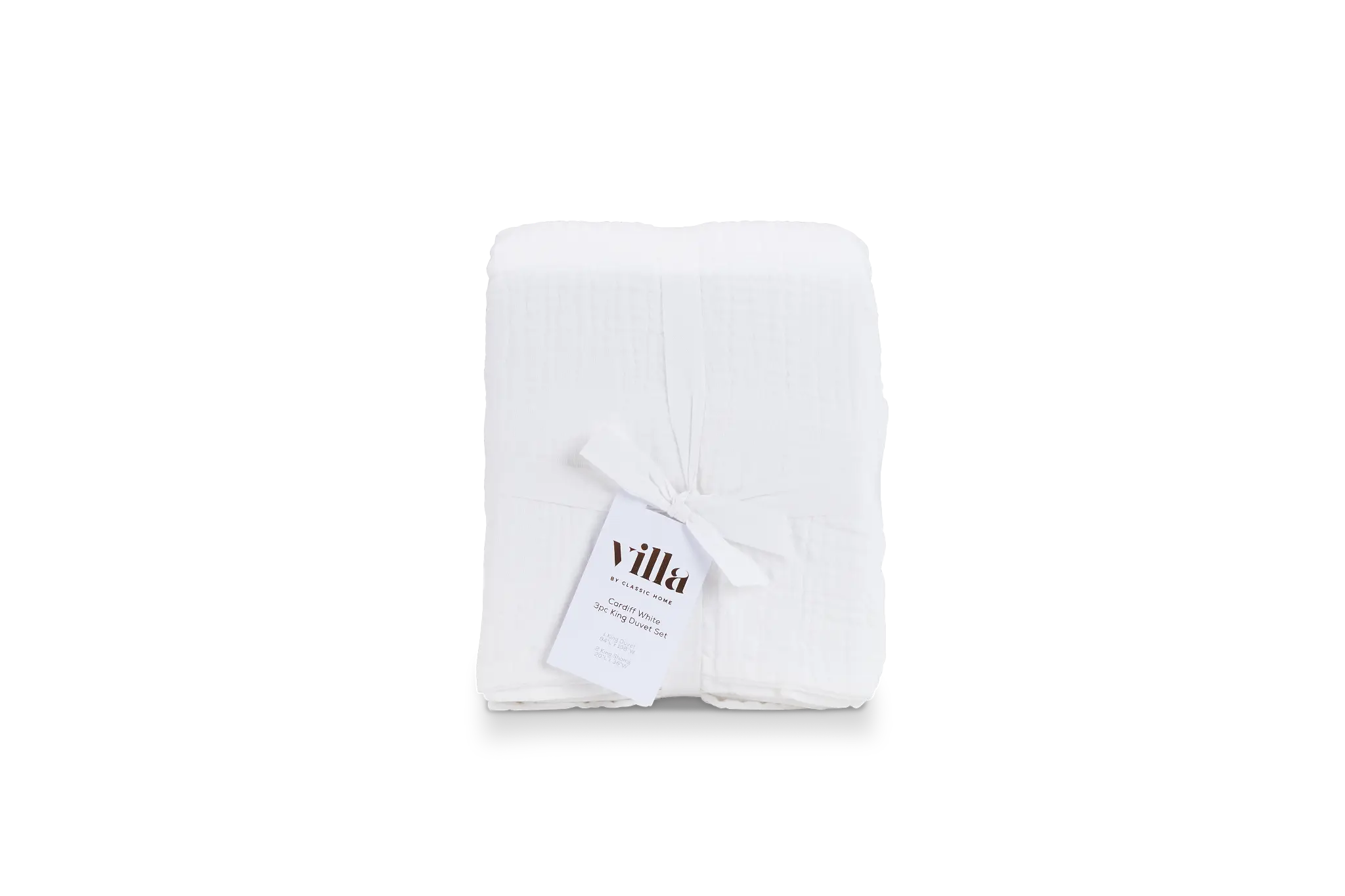 Cardaff White 3-piece Duvet Set Cardaff White 3-piece Duvet Set