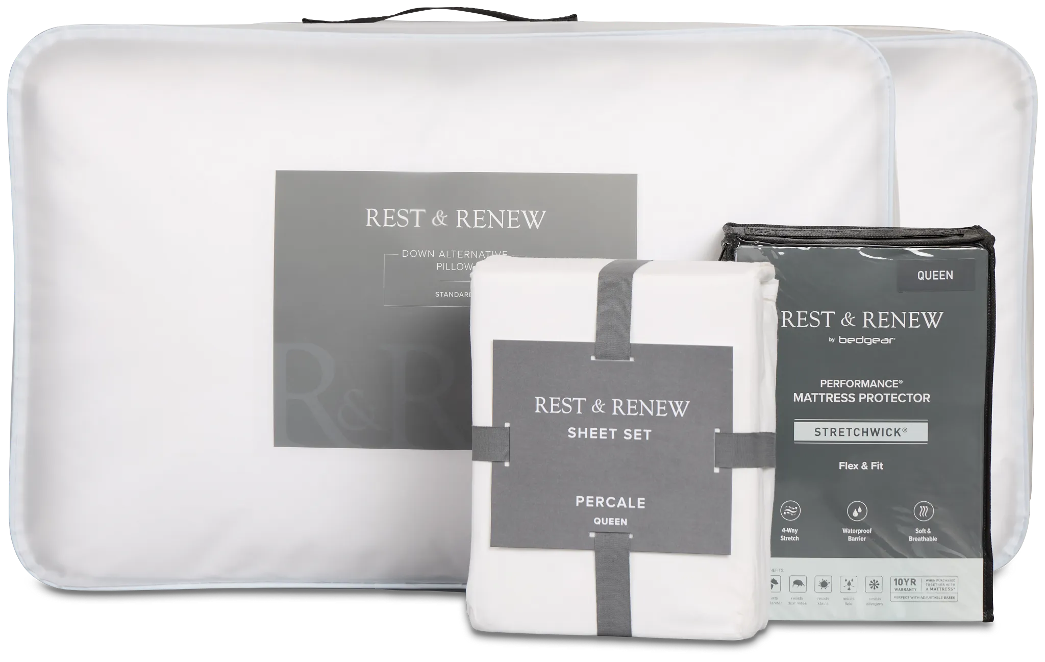 Rest & Renew Essential White Sleep Bundle