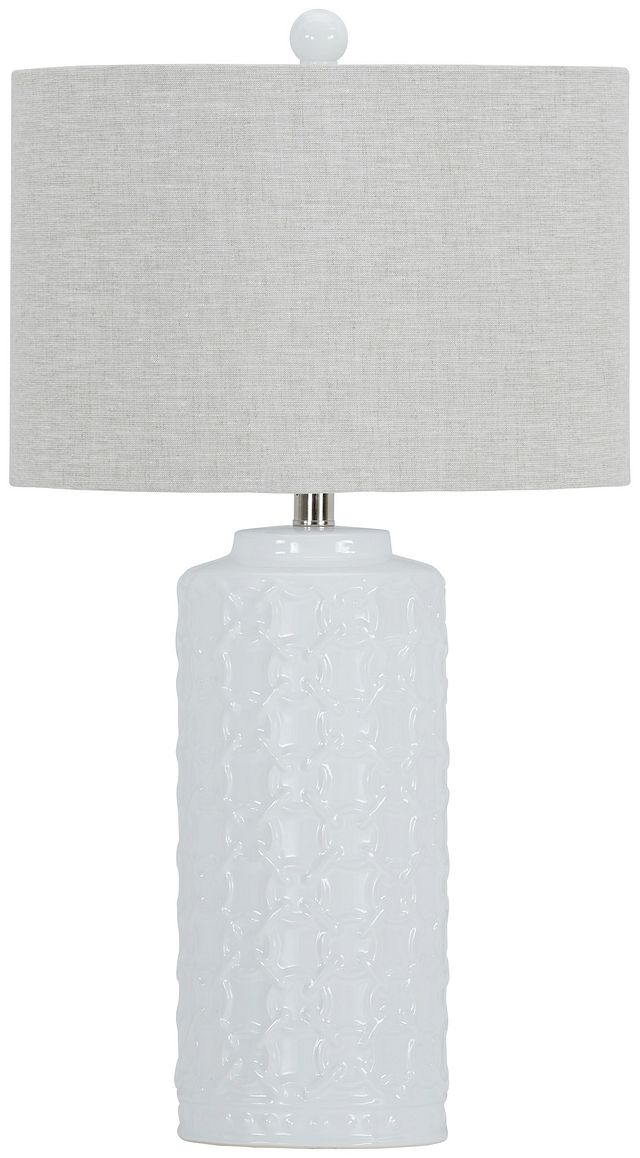 Marina White Table Lamp