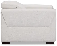 Ellis Light Beige Fabric Power Recliner With Power Headrest