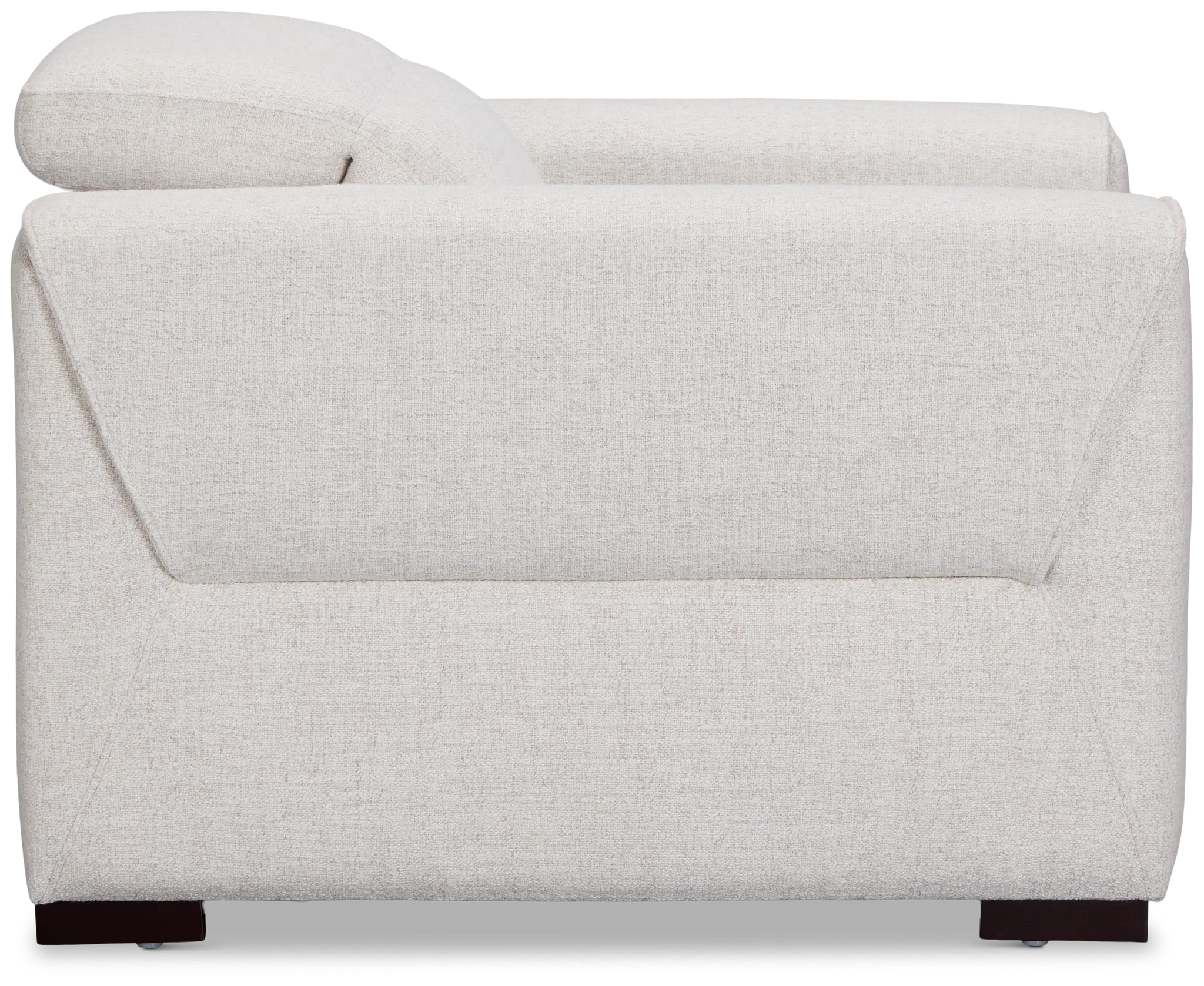 Ellis Light Beige Fabric Power Recliner With Power Headrest