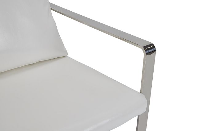 Roslin White Uph Accent Chair