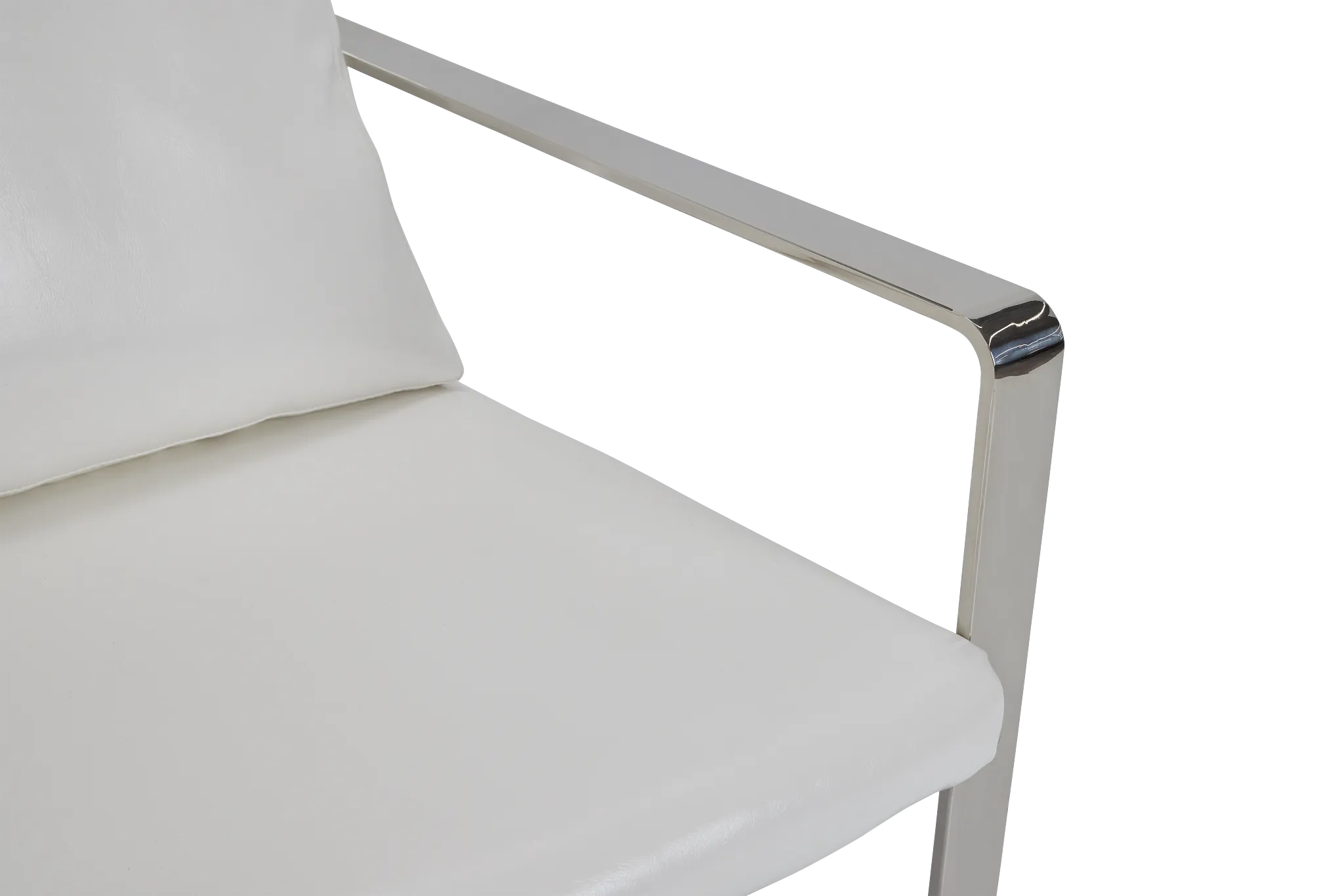Roslin White Uph Accent Chair