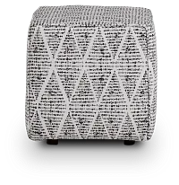 Foster Black Indoor/outdoor Accent Ottoman