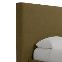 Grayton Elite Dark Green 54" Upholstered Platform Bed