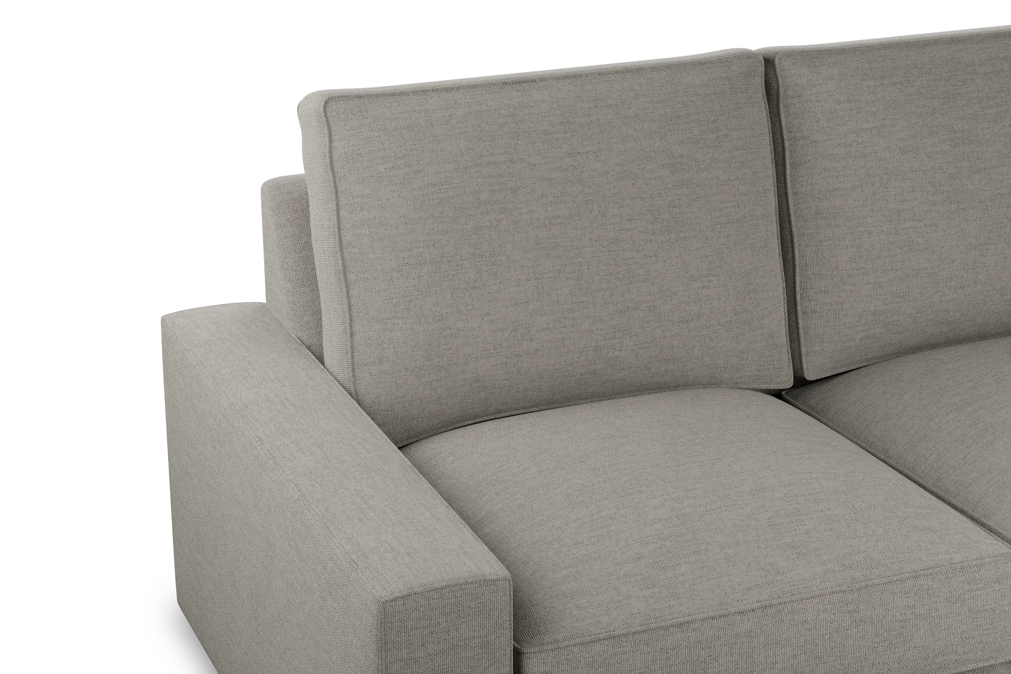 Edgewater Maguire Pewter Large Two-arm Sectional