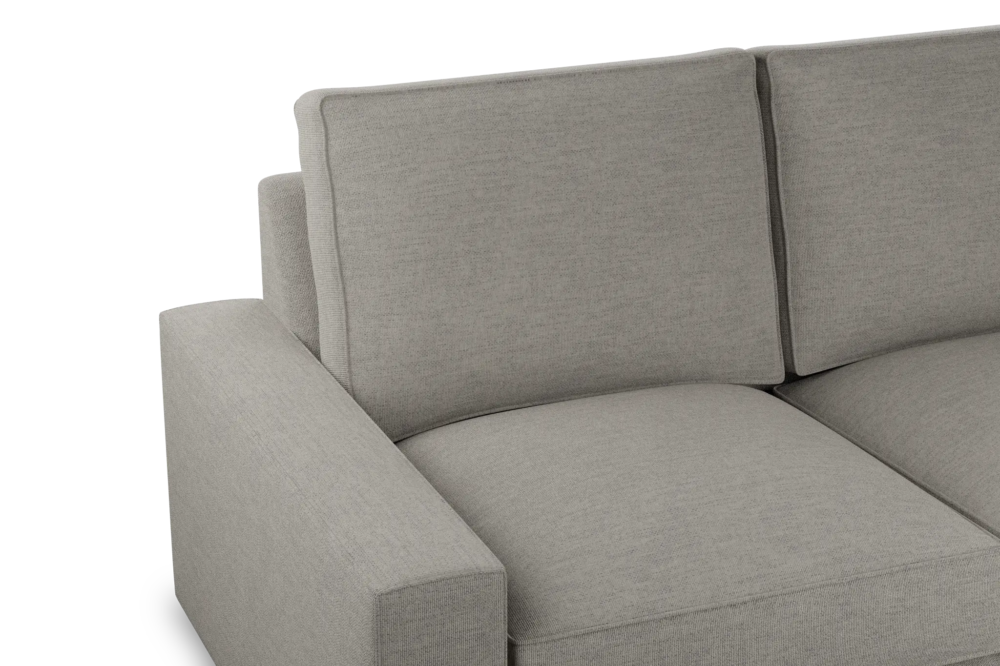 Edgewater Maguire Pewter Large Two-arm Sectional Edgewater Maguire Pewter Large Two-arm Sectional