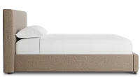 Grayton Merino Brown 44" Upholstered Platform Bed
