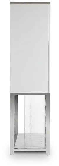 Miami White Bar Cabinet With Wine Rack