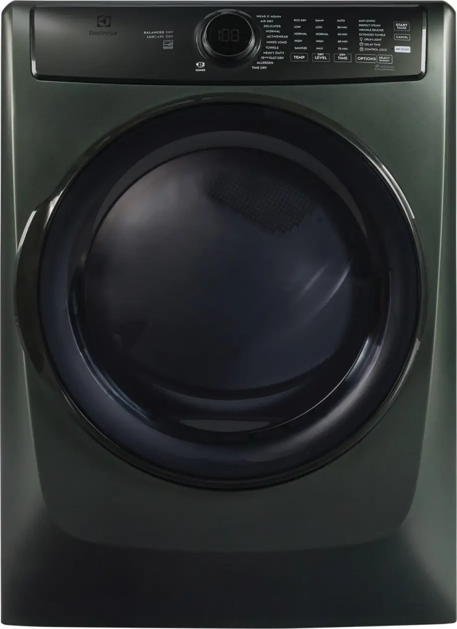 Electrolux 7738 Series Green Front Load Gas Dryer Electrolux 7738 Series Green Front Load Gas Dryer