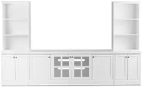Newport White Medium Entertainment Wall
