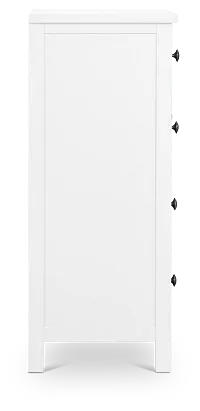 Charleston White 5-drawer Chest