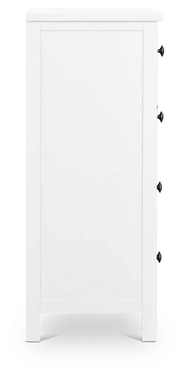 Charleston White 5-drawer Chest