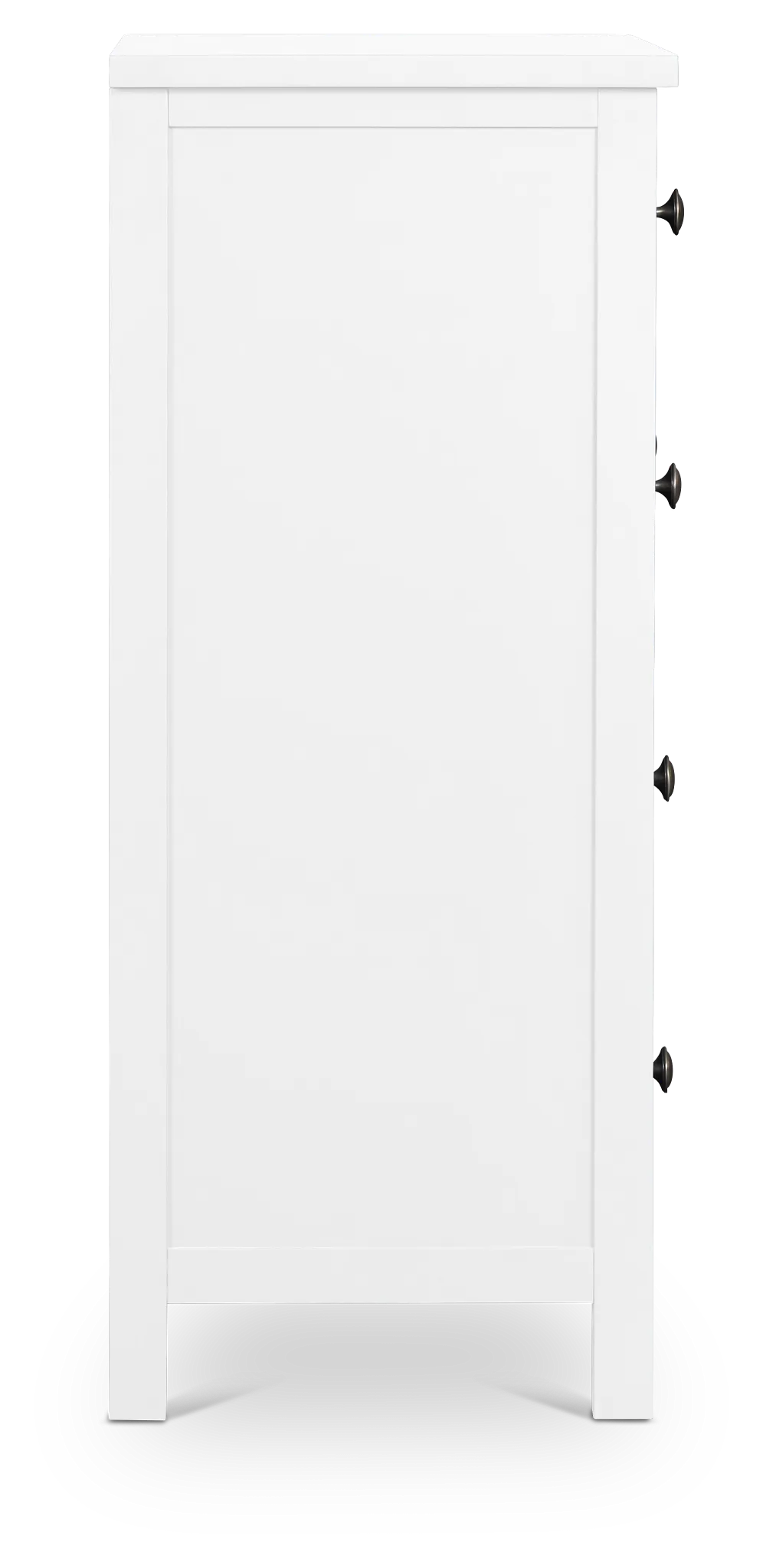 Charleston White 5-drawer Chest