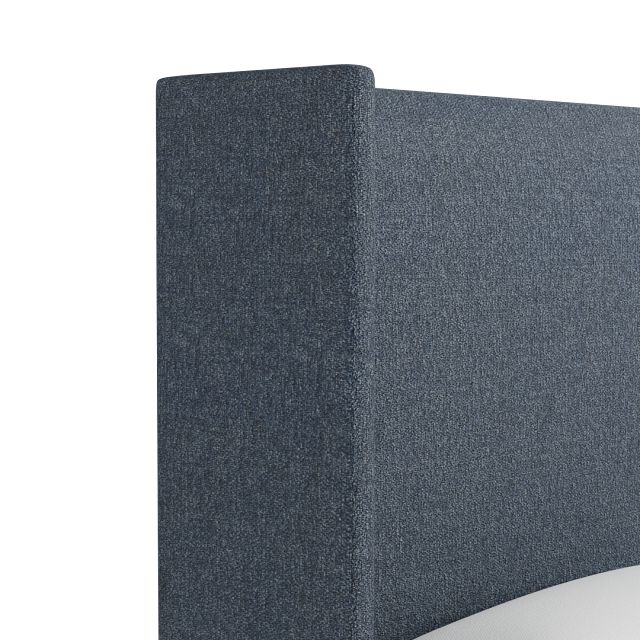 Captiva Maguire Blue 60" Upholstered Shelter Bed