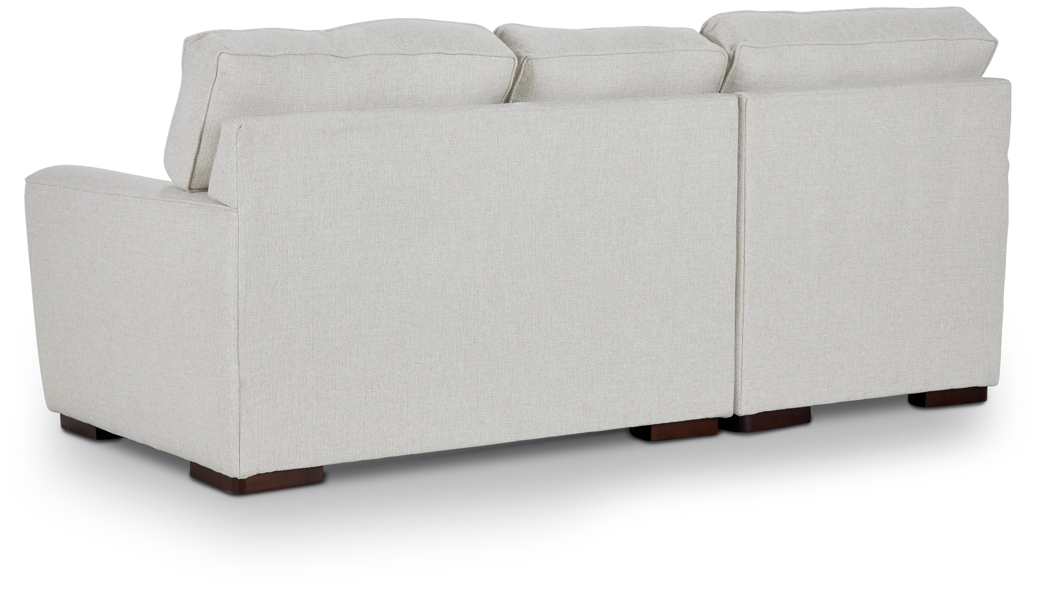 Austin White Fabric Left Chaise Sectional