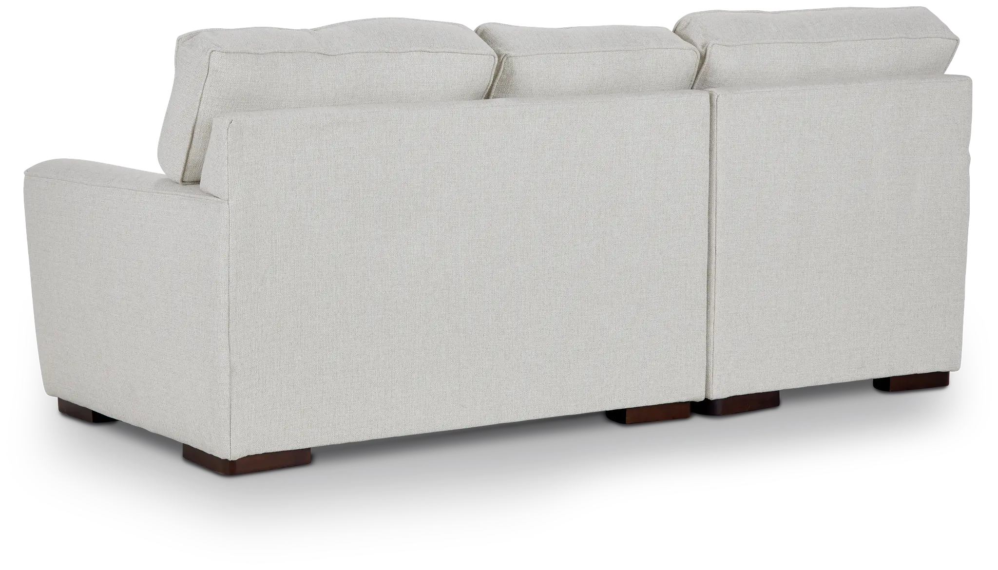 Austin White Fabric Left Chaise Sectional Austin White Fabric Left Chaise Sectional