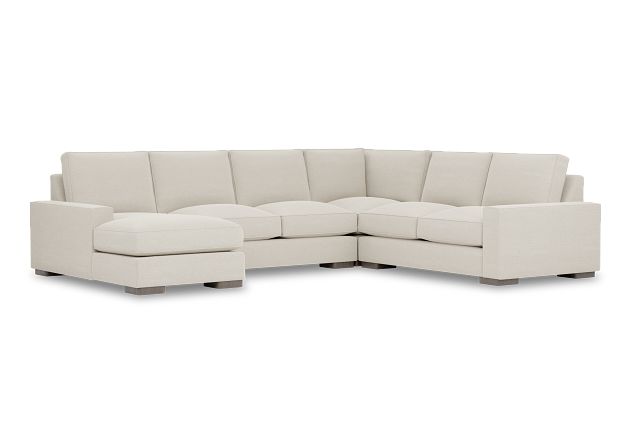 Edgewater Elite Ivory Medium Left Chaise Sectional