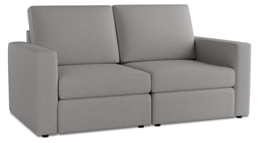 Citymod Light Gray Fabric 2-piece Modular Sofa