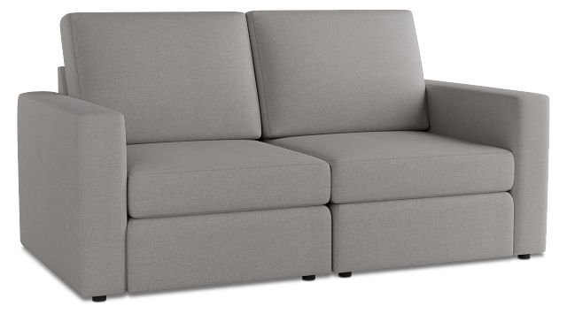 Citymod Light Gray Fabric 2-piece Modular Sofa