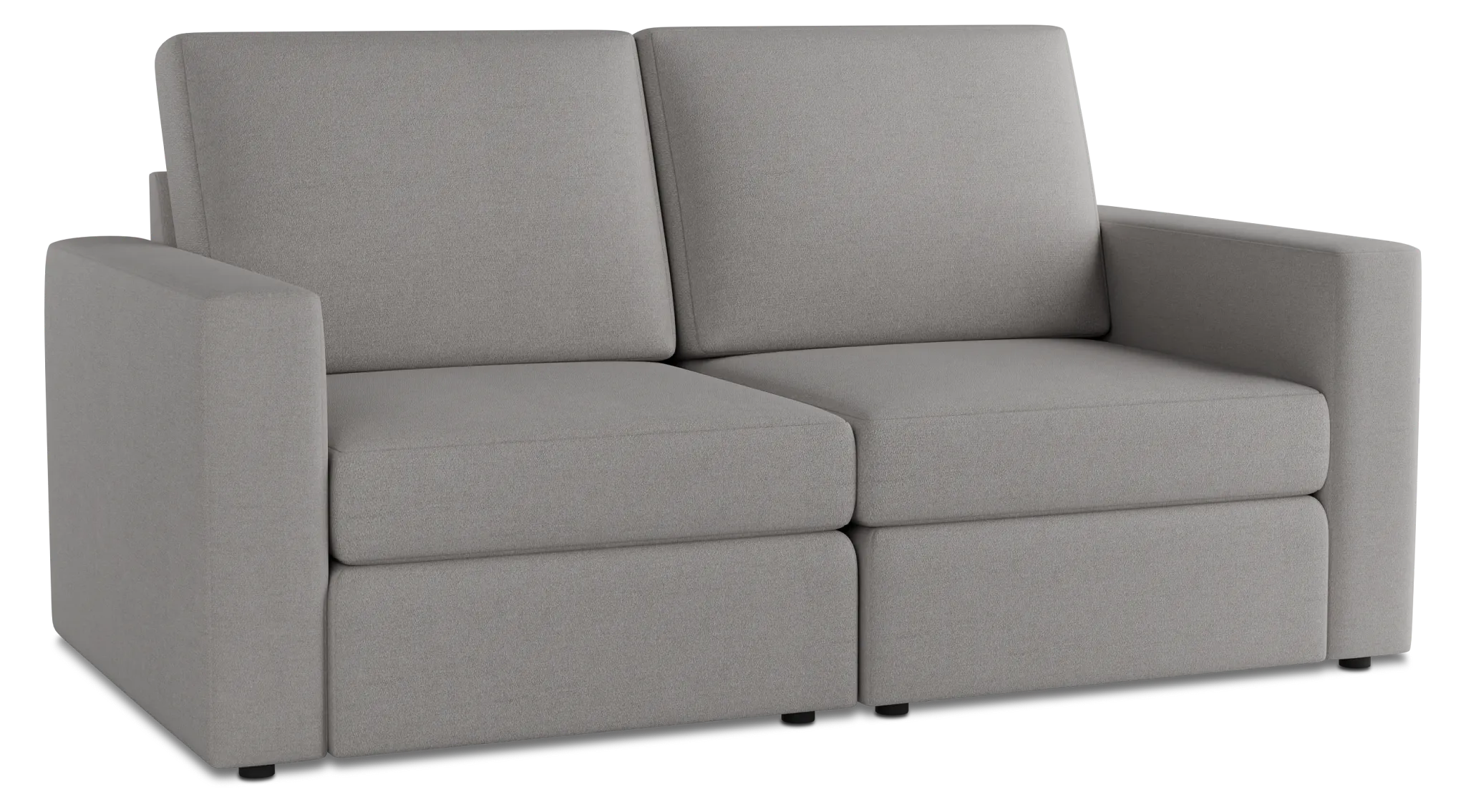 Citymod Light Gray Fabric 2-piece Modular Sofa