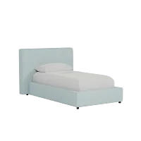 Grayton Elite Light Blue 44" Upholstered Platform Bed