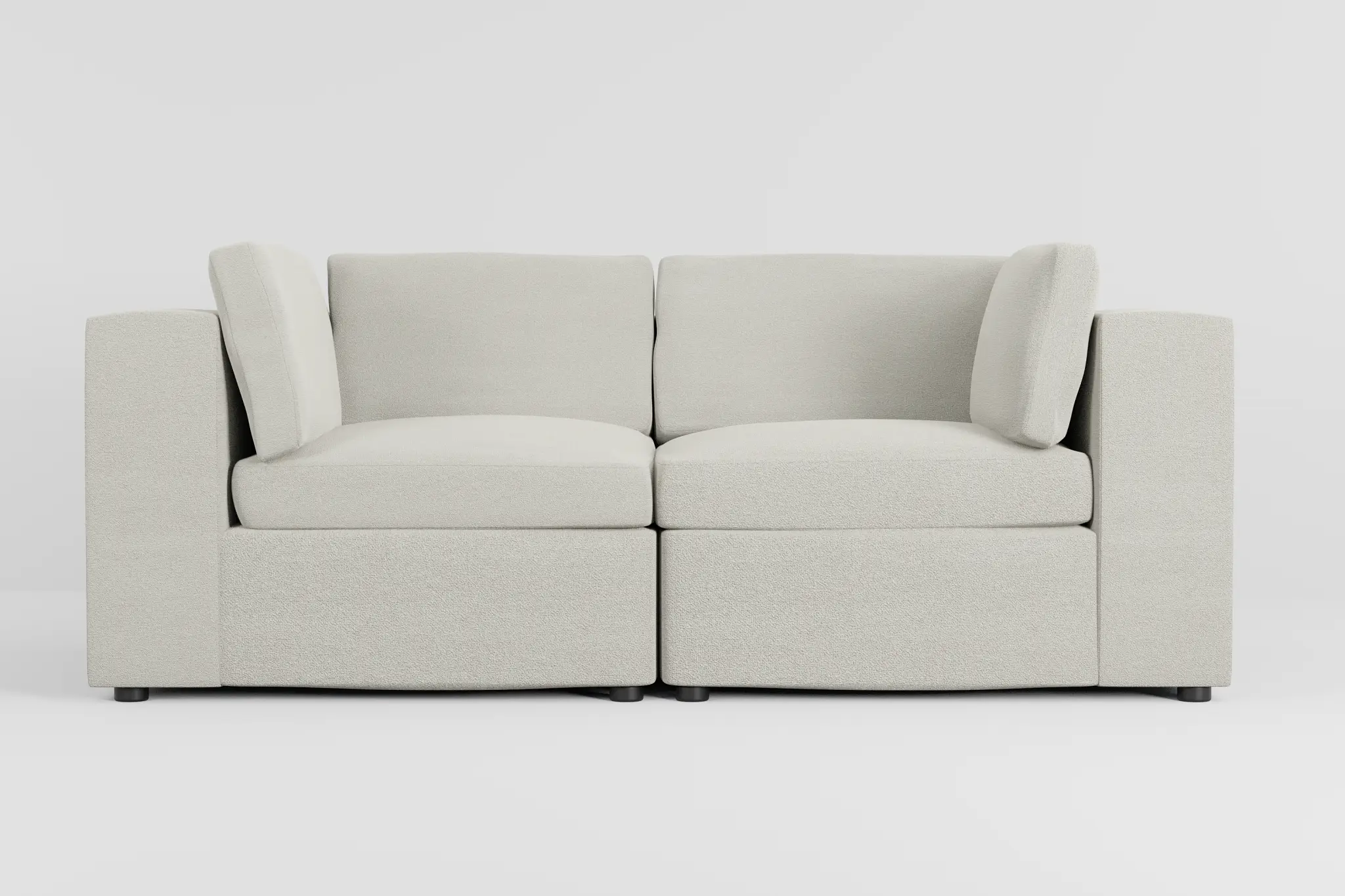 Destin Elite Ivory Fabric 2-piece Modular Sofa Destin Elite Ivory Fabric 2-piece Modular Sofa