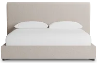 Grayton Elite Taupe 54" Upholstered Platform Bed