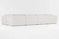 Destin Sea Lane Light Gray Fabric 8-piece Pit Sectional