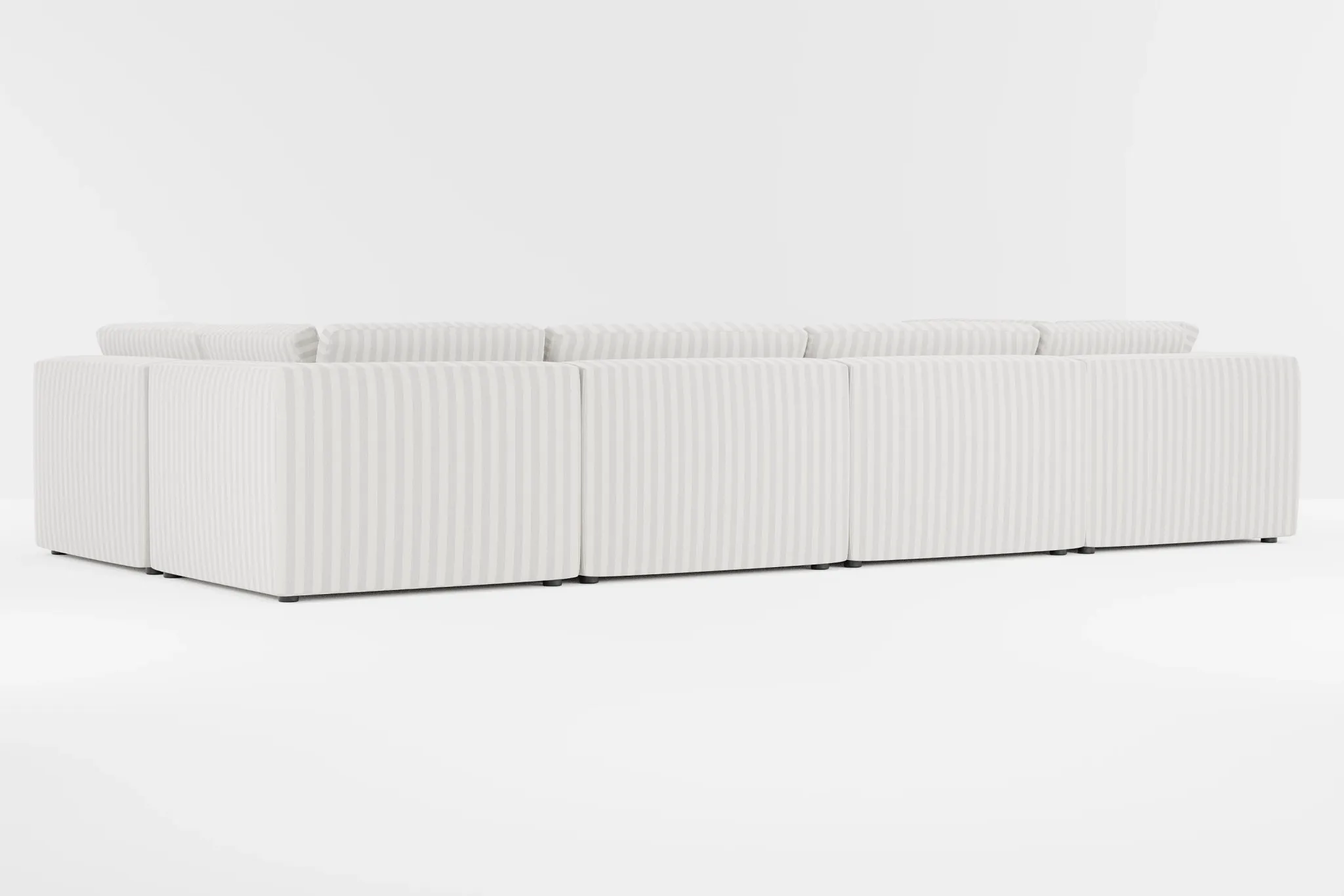 Destin Sea Lane Light Gray Fabric 8-piece Pit Sectional