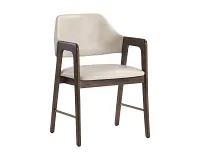 Shelli Light Beige Upholstered Arm Chair