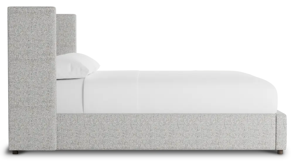 Captiva Natural Beauty Gray 48" Upholstered Shelter Bed Captiva Natural Beauty Gray 48" Upholstered Shelter Bed