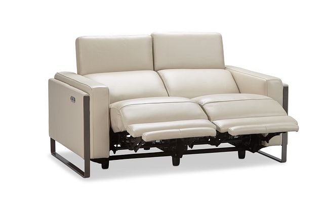 Atlas Taupe Lthr/vinyl Power Reclining Loveseat