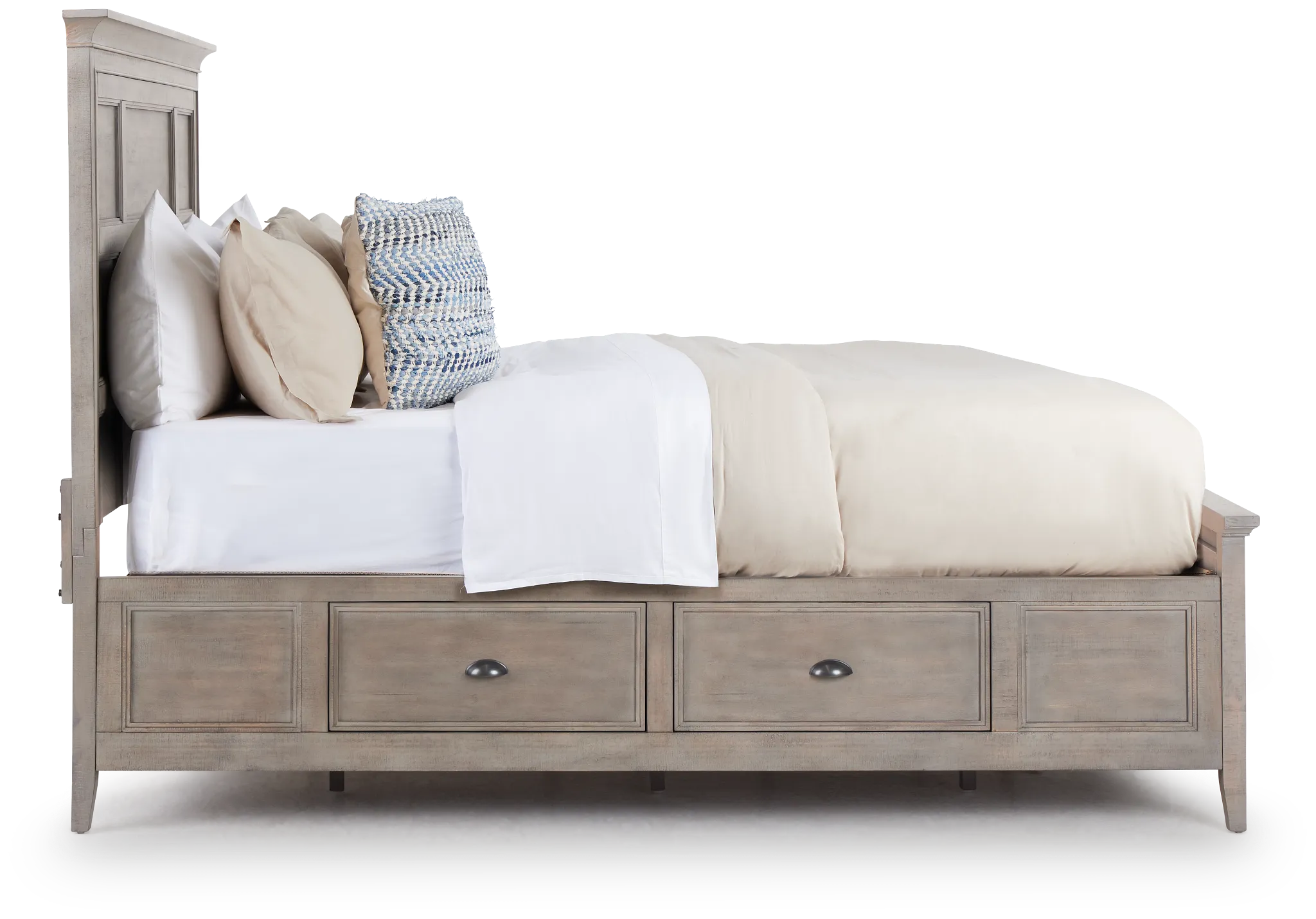 Heron Cove Light Tone Panel Storage Bed