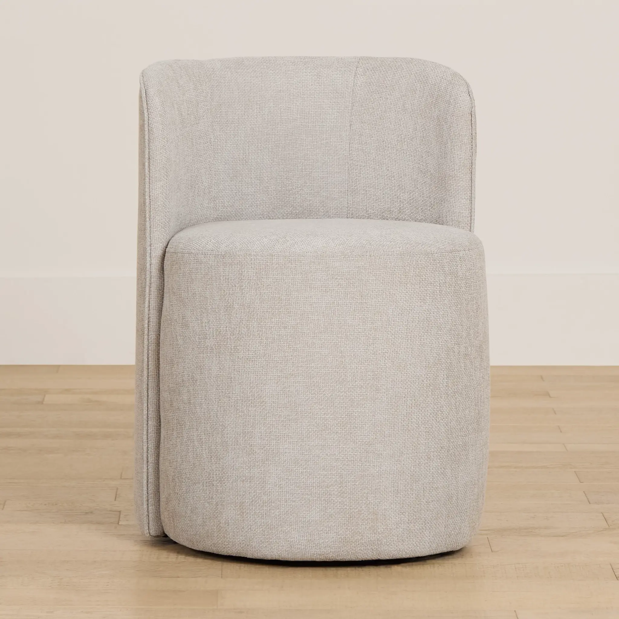 Ryan Light Gray Castored Upholstered Side Chair Ryan Light Gray Castored Upholstered Side Chair