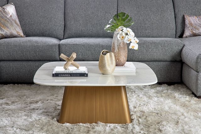 Lana White Square Coffee Table