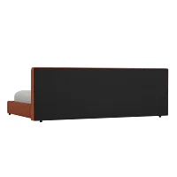 Grayton Elite Medium Brown 44" Upholstered Platform Bed