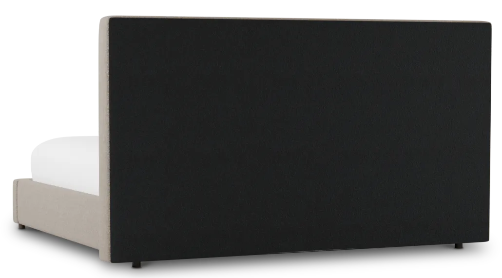 Grayton Elite Brown 54" Upholstered Platform Bed