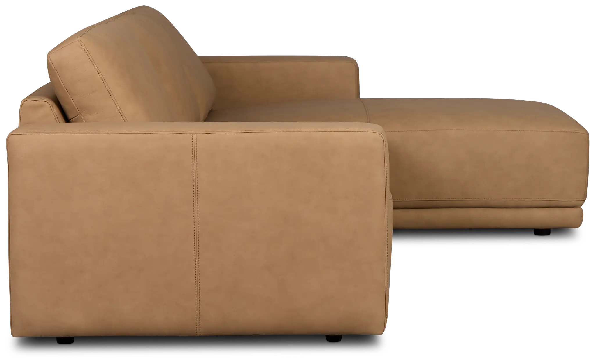 Kellan Light Brown Leather Right Chaise Sectional Kellan Light Brown Leather Right Chaise Sectional