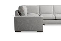 Edgewater Victory Gray Small Two-arm Sectional