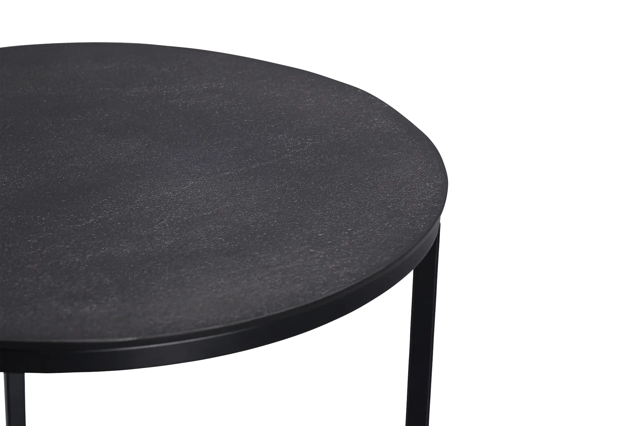 Doren Black Round End Table Doren Black Round End Table