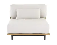 Libby Ivory Fabric Armless Chair